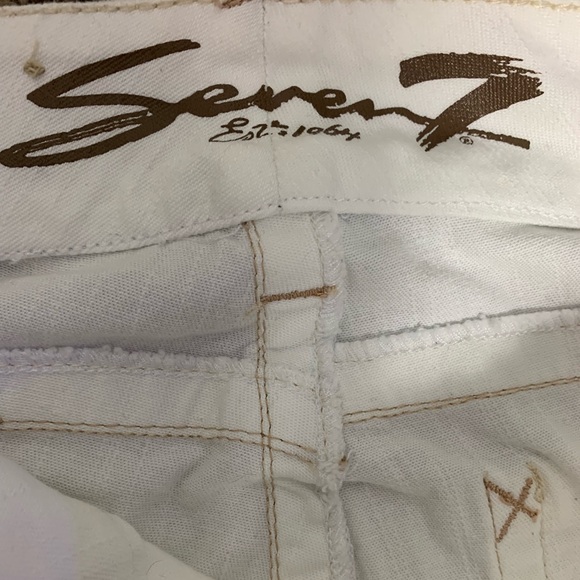 Seven7 Ladies Bootcut White Jeans Sz 10 - Picture 4 of 8